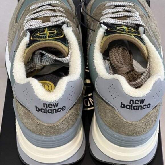 NEW New Balance 574 Sneakers WL574NS2 Sandstone/Mushroom/Angora - Picture 6 of 8